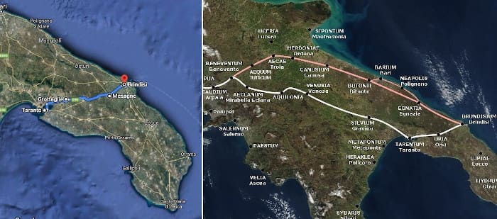 La Via Appia antica: Itinerario