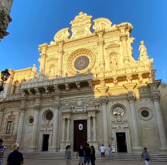 La basilica di santa croce a Lecce